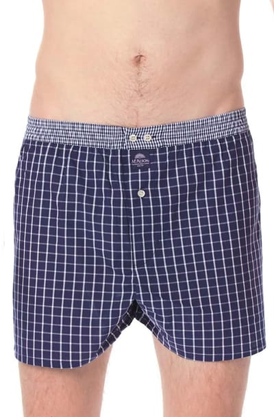 McAlson Wijde boxershort - Blue - maat M (M) - Heren Volwassenen - 100% katoen- M0220-M