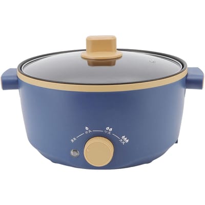 800W Elektrische Koker 2.5L 3 Snelheidsregeling Enkellaags Multifunctionele Elektrische Pan Koker UK Stekker L(for 6.5-9kg) gray