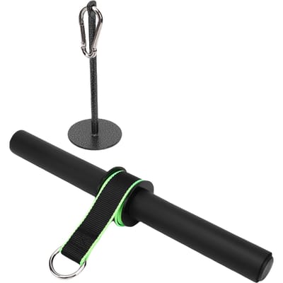 Rouleau Poignet et Avant-bras Poignée Antidérapante Forte Capacité de Charge Force Musculaire Rouleau Poignet Vert Green vert