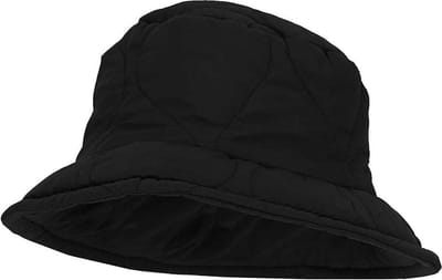 Sarlini Vissershoedje Quilted Zwart
