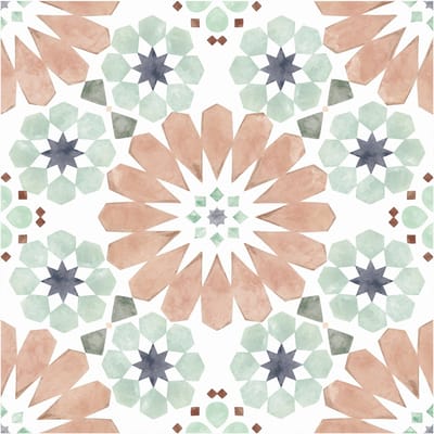 24Supply Plaktegels - Vloer - 10 Stuks - Halfglans - Portugees - 20x20cm