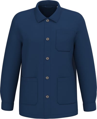 Native Spirit Gewassen ecologische workerjack voor heren NS611 - Washed Indigo - 3XL