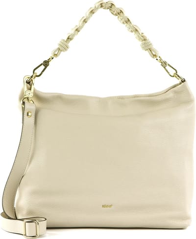 abro Leren Schoudertas Shopper Leather Dalia Hobo Bag Kaia Beige