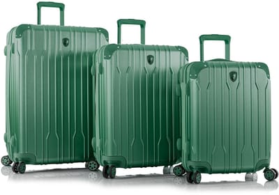 Heys Xtrak 4 wielen Kofferset 3-delig met uitbreidingsplooi - Harde bagage - TSA slot - midnight green