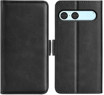 MobyDefend Hoesje - Geschikt voor Sony Xperia 10 VII - Luxe Wallet Book Case (Sluiting Zijkant) - Zwart