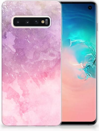 Hoesje maken Samsung Galaxy S10 Pink Purple Paint