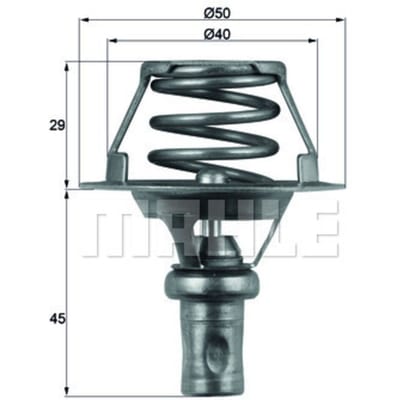 Thermostaat, koelvloeistof MAHLE TX 66 91D