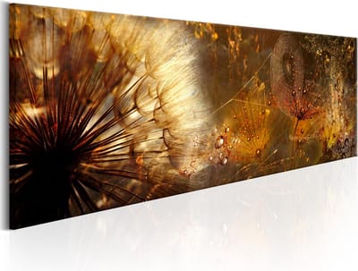 Schilderijen Op Canvas - Schilderij - Amber Morning 120x40 - Artgeist Schilderij