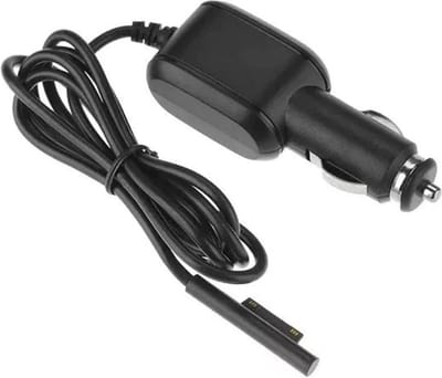 DrPhone Autolader CPC-Pro 12V/2.5A - Geschikt voor Microsoft Surface Pro 4 / 3 Auto Oplader - Surface Book 1 / 2 / Surface Laptop Lader - Overbelasting bescherming - Veilig laden - Zwart