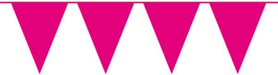 Folat - Vlaggenlijn XL Effen Magenta 10 meter - Valentijnsdag versiering - Valentijnsdag cadeau - valentijnsdag