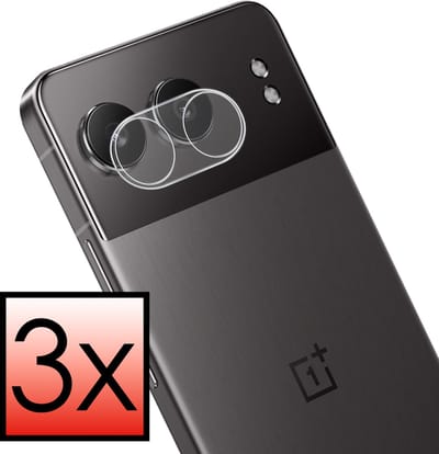 Screenprotector Geschikt voor Oneplus Nord 4 Camera Screenprotector Gehard Glas - Screenprotector Geschikt voor Oneplus Nord 4 Screenprotector Camera Tempered Glass - 3 PACK