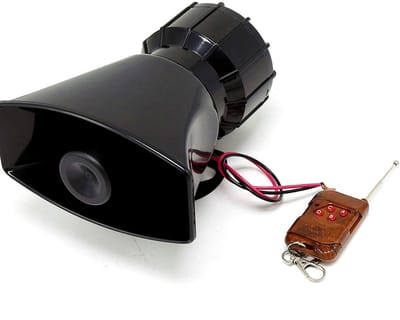 Dailygoods - Auto hoorn - Draadloze sirene - 12 V - Noodhoorn - Luidspreker - Geschikt voor auto vrachtwagen motor