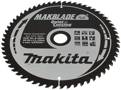 Makita MAKBLADE B-32524 Hardmetaal-cirkelzaagblad 260 x 30 x 1.8 mm Aantal tanden: 60 1 stuk(s)