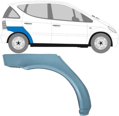 Reparatiepaneel achterspatbord voor Mercedes A-Class W168 1997-2004 / Rechts