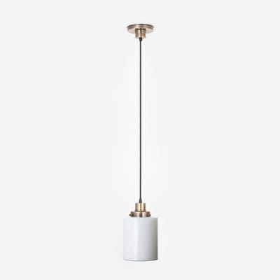 Hanglamp aan snoer Strakke Cilinder 20's Brons - Art Deco Trade