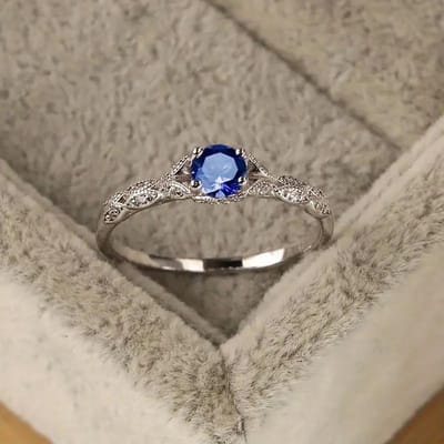 Lichte Luxe Stijl Zirkonia Damesring in Europa en Amerika Eenvoudige Mode Temperament Ring 10 gray