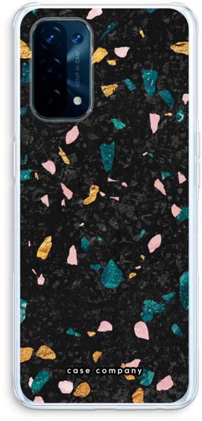Case Company® - Hoesje geschikt voor Oppo A74 5G hoesje - Terrazzo N°10 - Soft Cover Telefoonhoesje - Bescherming aan alle Kanten en Schermrand