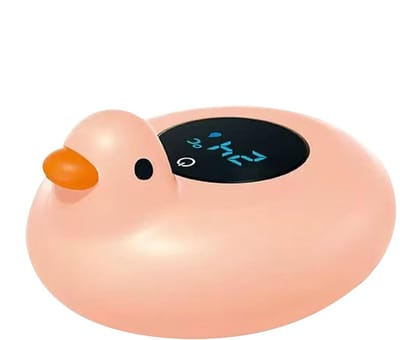Badthermometer Baby - Watermeter Kinderen - Veilig Baden - Visuele Temperatuurwaarschuwing - 12 cm - Eendenroze