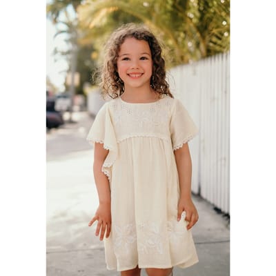 Louise Misha Dress Esca French Vanilla Maat: 9M | Jurken Outlet | Unisex | Geel