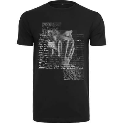 Mister Tee Tupac - Tupac Lyrics Heren Tshirt - XL - Zwart