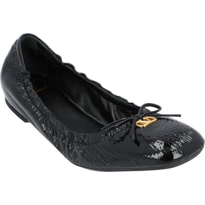 Valentino Garavani VLogo Signature Gerimpelde Slip-On Ballerina