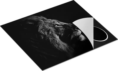 Chefcare Inductie Beschermer Leeuw - Leeuwenkop - 60x50 cm - Afdekplaat Inductie - Kookplaat Beschermer - Inductie Mat