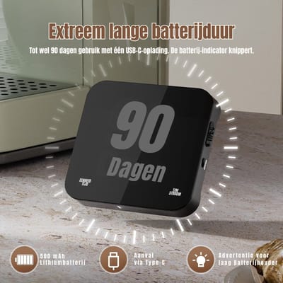 YOR® Koffie Weegschaal - Weegschaal - Scale - Max 2000 Gram - Zwart - 18cm x 17cm x 7cm