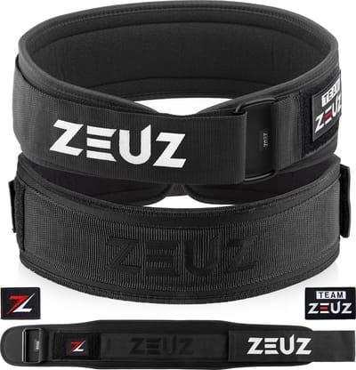 ZEUZ Gewichthefriem voor Fitness & CrossFit – Olympic Lifting belt - Gewichtheffen - Brace – Maat XL - Zwart