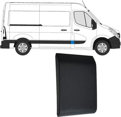 Voorste sierlijst zijlijst voor Renault Master 2010- / Rechts