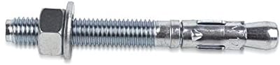 Industrieel Mannelijk Anker M6 | Set van 20 Roestvrij Staal | Metalen Studplug of Wiganker voor Bouw en Huishoudelijk Gebruik
