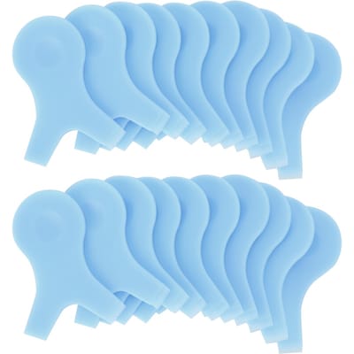 20 stuks Wimperlift Borstel Y Vorm Wimper Grafting Kam Kruller Anti-Slip Lash Perming Tool(Blauw )