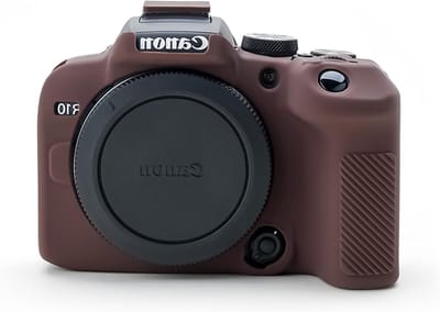 Duurzame en Beschermende Silicone Camera Case voor Canon EOS R10 - Geschikt voor Digitale Camera's - Koffiekleurige Bescherming
