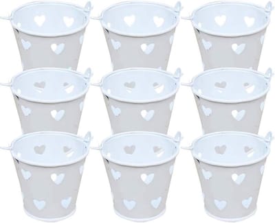 30 Stuks Mini Metalen Emmers - Perfect voor Bruiloften en Feesten