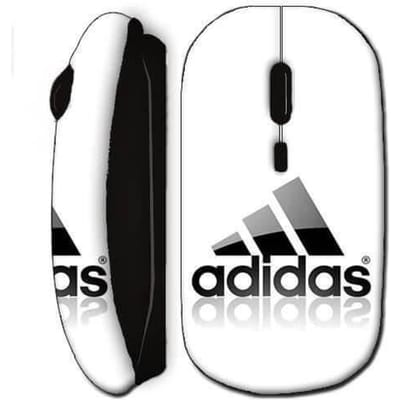 Souris sans fil logo adidas noire
