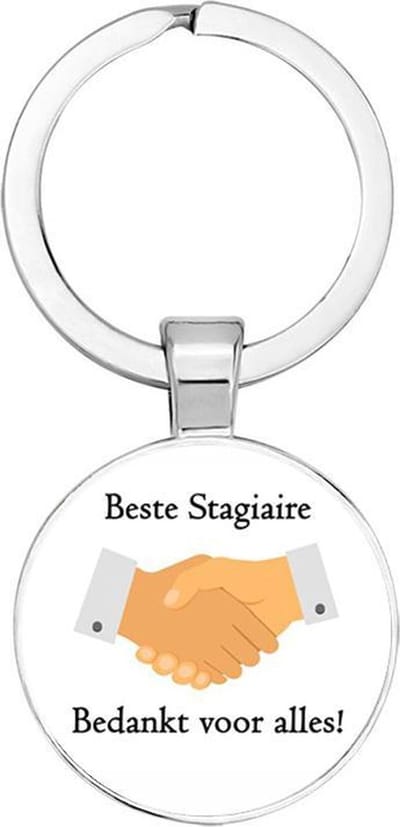 Akyol - Beste stagiaire bedankt voor alles Sleutelhanger - Afscheidscadeau stagiaire - Afscheid stagiaire - Cadeau stagiaire - Stagiair - Stagiaires - Leuk kado voor iemand die stage liep - 2,5 x 2,5 CM