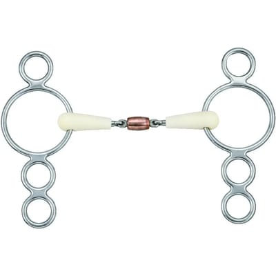 Pessoa dubbelgebroken paardenbit Soyo Happy Mouth 4