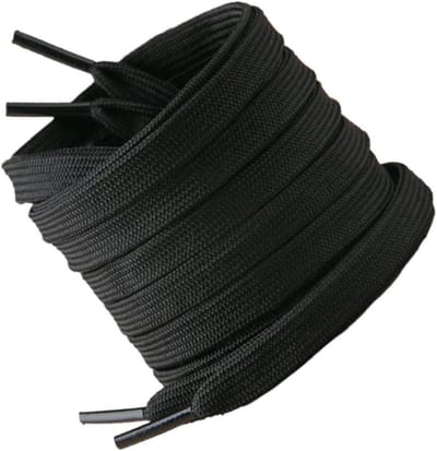 Hockeyveters - Schaatsveters Vervanging - Schaatsen Strikken - Hoogwaardig Polyester - 305 cm - Zwart