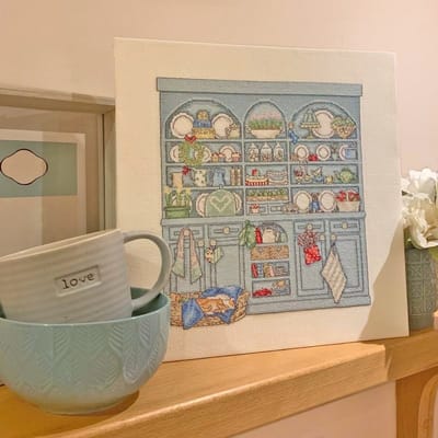 Bothy Threads borduurpakket keuken dressoir XSS27 telpatroon