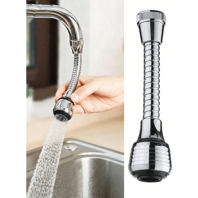 1pc Extenseur de Robinet Créatif Rotatif à 360° avec 2 Modes - Bec Plus Long Anti-Éclaboussures pour Cuisine Économie d'Eau Accessoires de Maison Salle de Bain one-size multicolore