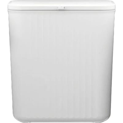 Hangende prullenbak met schuifdeksel Kleine keukenafvalbak voor slaapkamer badkamer 9L Wit white