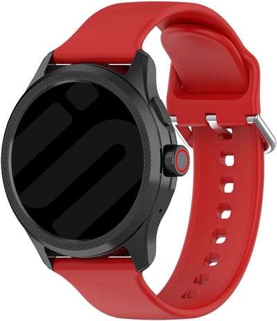 Strap-it Universele 24mm Siliconen Horlogeband geschikt voor Garmin Fenix 9 (Pro) 51mm / Fenix 8 (Pro) 51mm / Garmin Fenix 7x (Pro - Sapphire Solar) / Fenix 6x (Pro - Sapphire) / Fenix 5x (Plus) / Fenix 3 / Epix Pro (Gen 2 - 51mm) - Rood