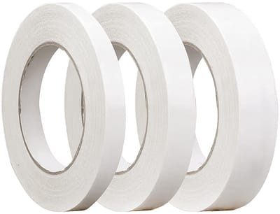 Dailygoods- Dubbelzijdige Tape Extra Sterk - 3 Rollen - 10 m x 0.5/0.8/1.5 cm - Hoge Viscositeit - Multifunctioneel - Geen Restlijm - Plakband