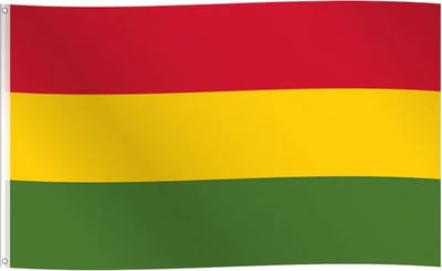 Vlag Carnaval 150x90cm rood/geel/groen