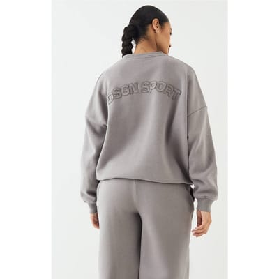 Dames DSGN Studio Self Fabric Applique Oversized Sweatshirt | Charcoal | Maat: 3XL