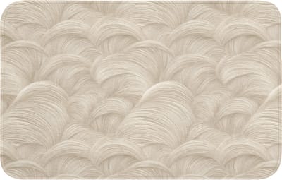 Badmat 80x50 cm - Antislip - Bogen - Patroon - Beige - Badmatten voor badkamer - Badkamermat - Douchemat - Badkamer mat