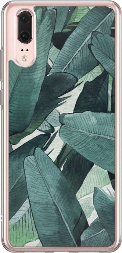 Casimoda® hoesje - Geschikt voor Huawei P20 - Jungle - Siliconen/TPU - Soft Case - Groen - Planten