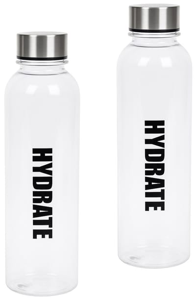 Set van 2 drinkflessen 500 ml – lekvrije kunststof waterflessen voor koude dranken