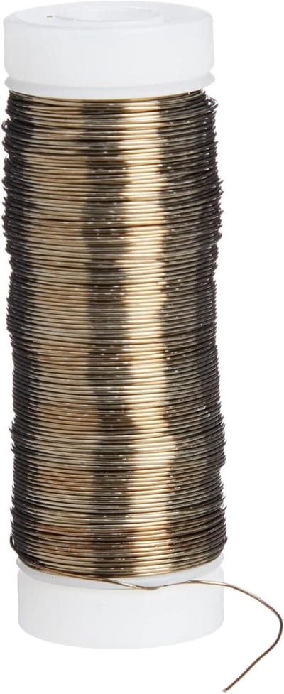 Bloemisten Draad - Ambacht Draad - Bloemstukken Maken - Sterk Flexibel IJzer - 60 Meter Spoel - Zilver