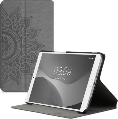 kwmobile Cover geschikt voor Huawei MediaPad M3 8.4 - Slanke Tablet Cover Rijzende Zon Grijs