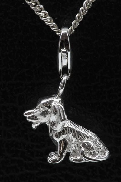 Zilveren Beagle hanger én bedel